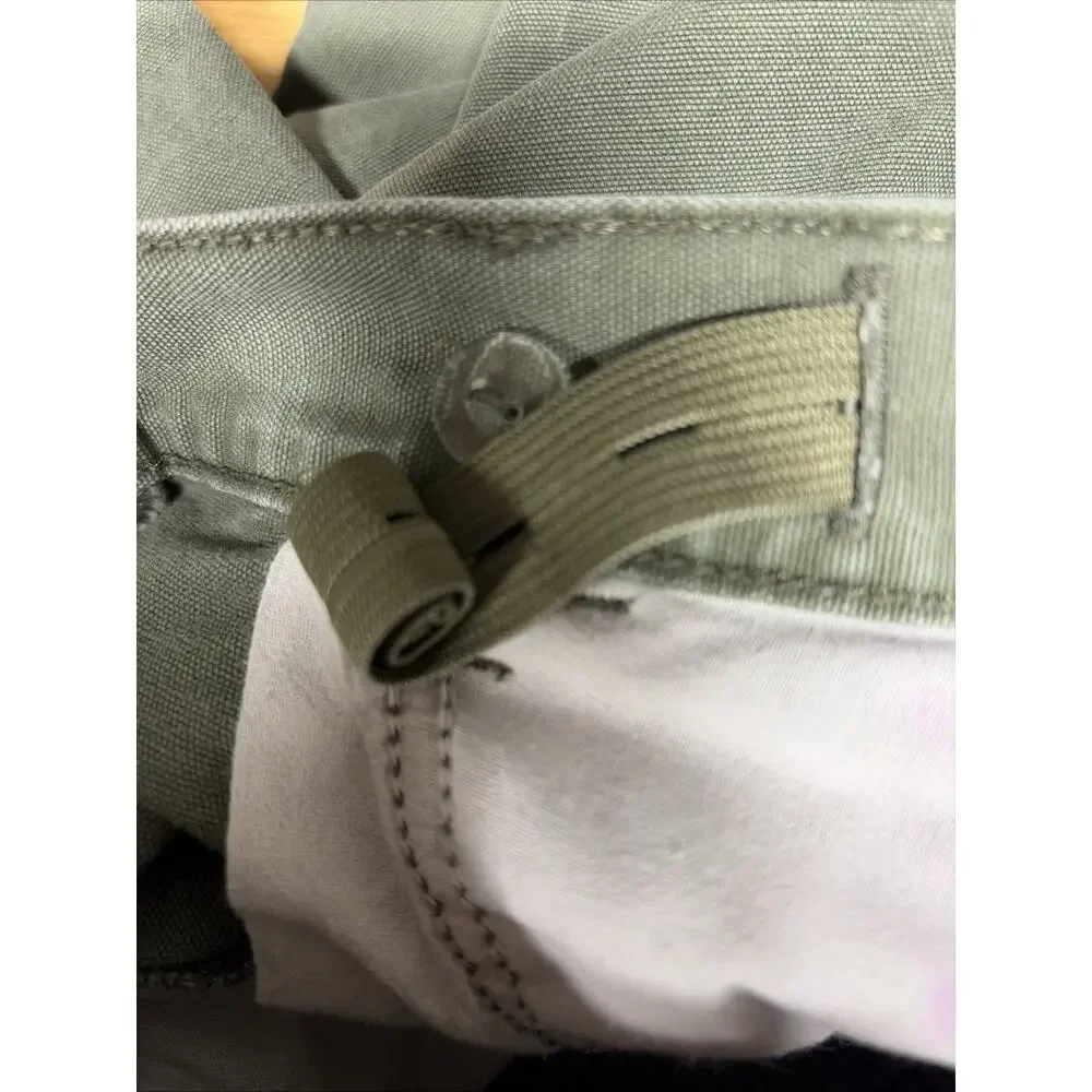 Carhartt Shorts Boys Sz 10 Green Canvas Cargo Workwear/Pockets
